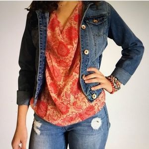 CABI | Vita Floral Sheer Chiffon Sleeveless Blouse